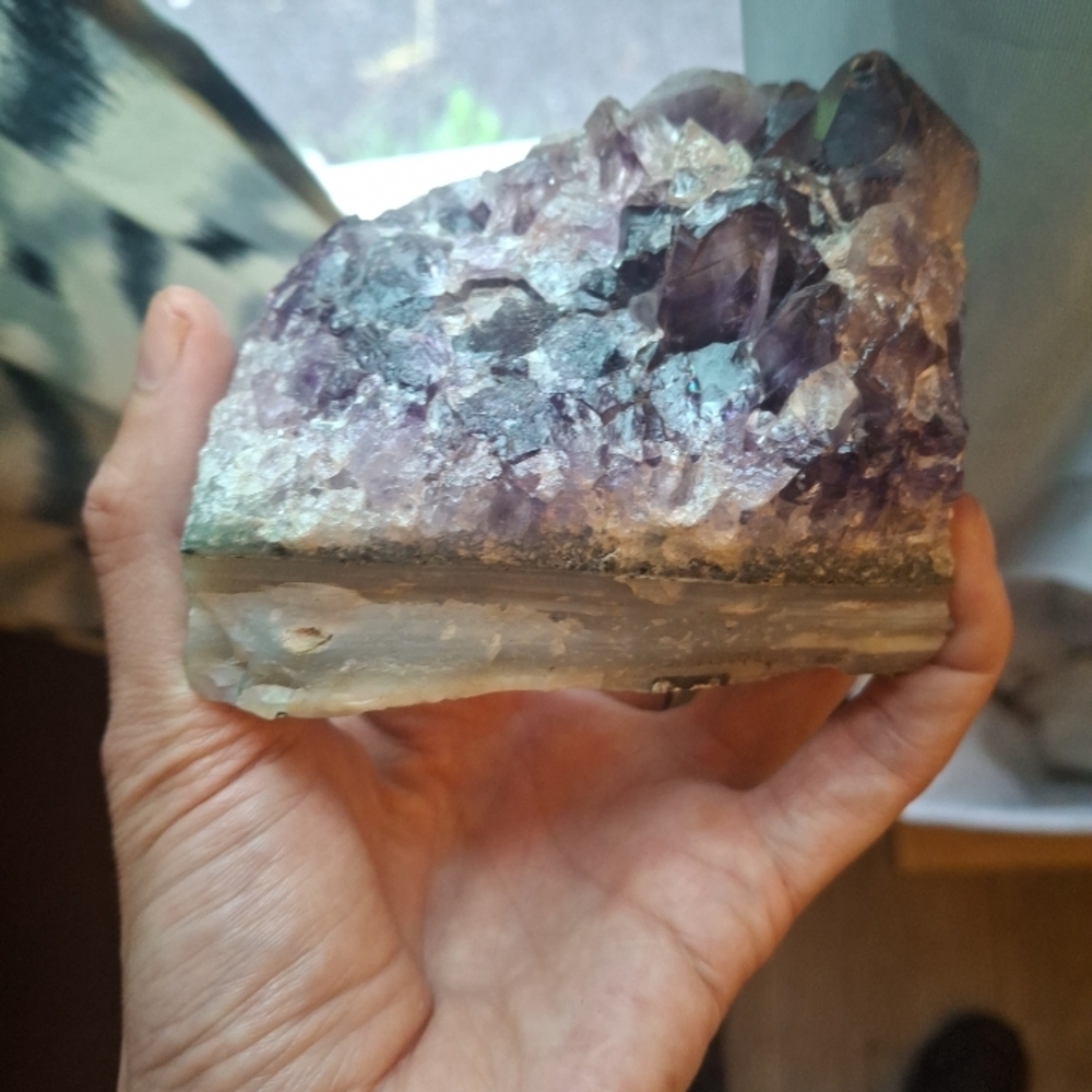 Amethyst Crystal Geode Home Accent